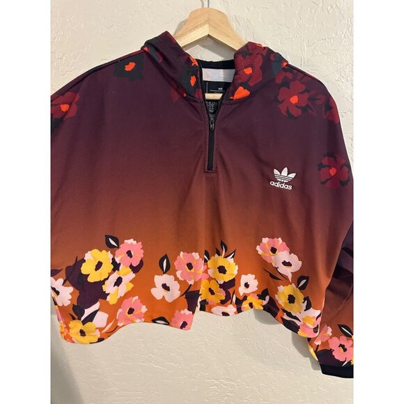 Adidas Her Studio London Cropped Floral Sweater - Picture 5 of 10